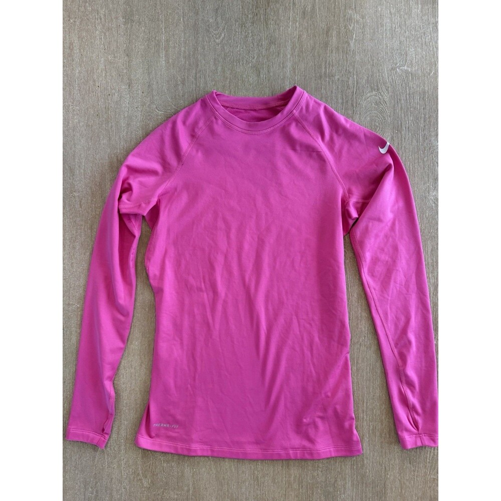 Nike Pro Combat Therma-FIT Women’s M Hot Pink Long Sleeve Dri-FIT Fitted Top